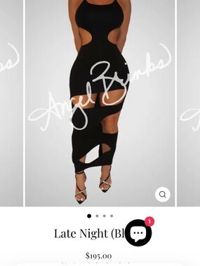 Sleek Black Cutout Maxi Dress - Strappy Women's One-Piece